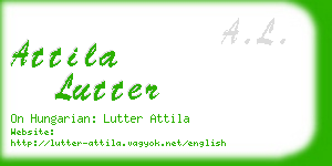 attila lutter business card